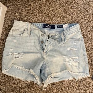 Hollister high rise jean shorts